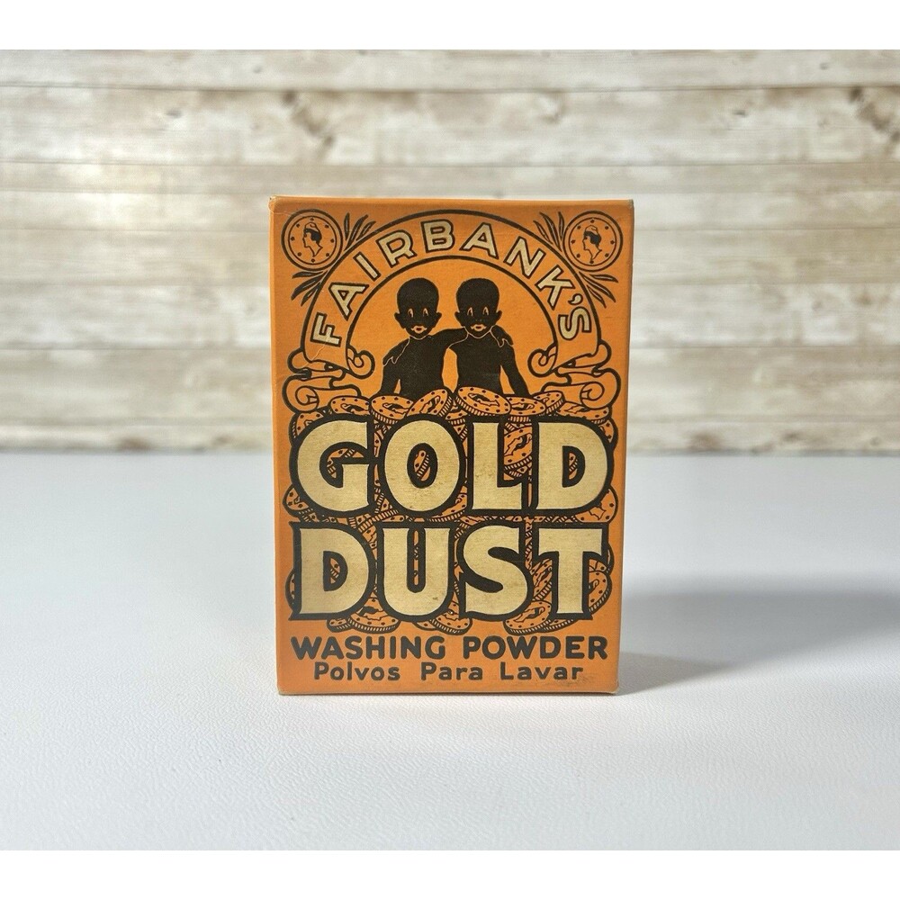 NOS Fairbanks Gold Dust Washing Powder Unopened Sealed 4.5" Box Vintage